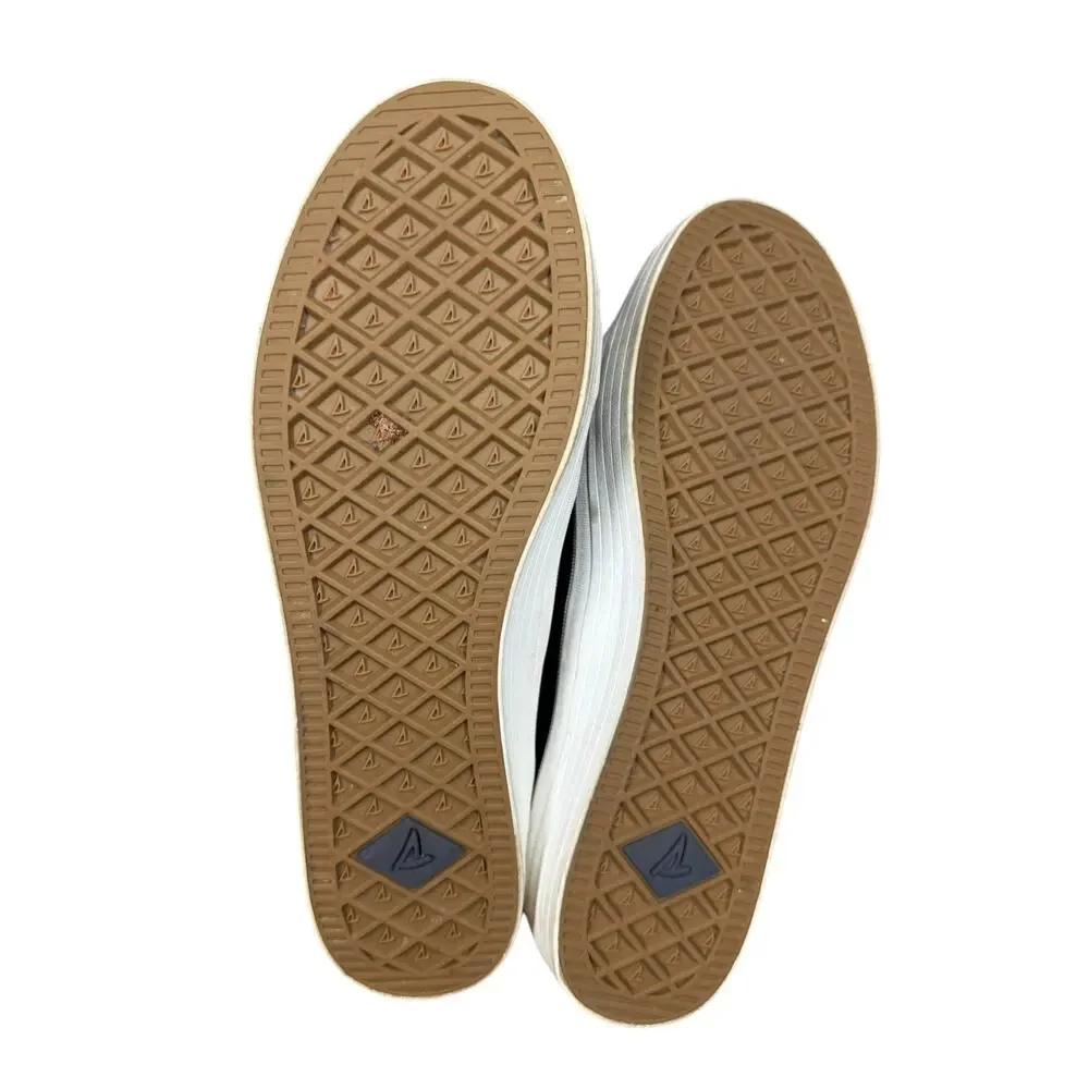Sperry Crest Vibe Navy Leather Slip On Platform Loafer Sneakers Women's Size 9